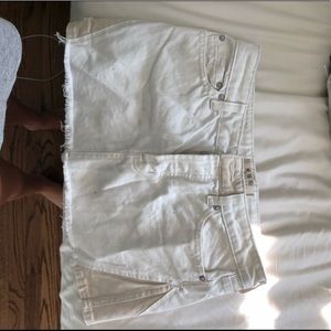 Free people white mini skirt